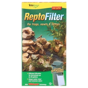 TetraFauna ReptoFilter 20 Gallons, Terrarium Filtration, Keeps Water Clear