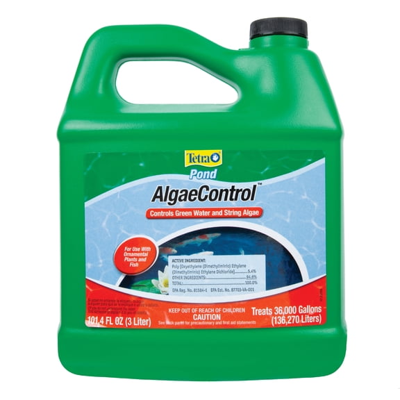 TetraPond AlgaeControl, Controls Green Water and String Algae in Ponds, 101.4 Oz.