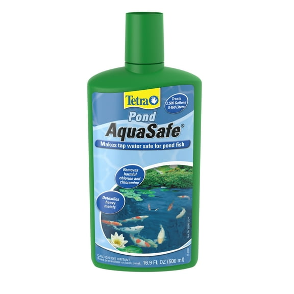 TetraPond AquaSafe, Makes Tap Water Safe for Pond Fish, 16.9 oz