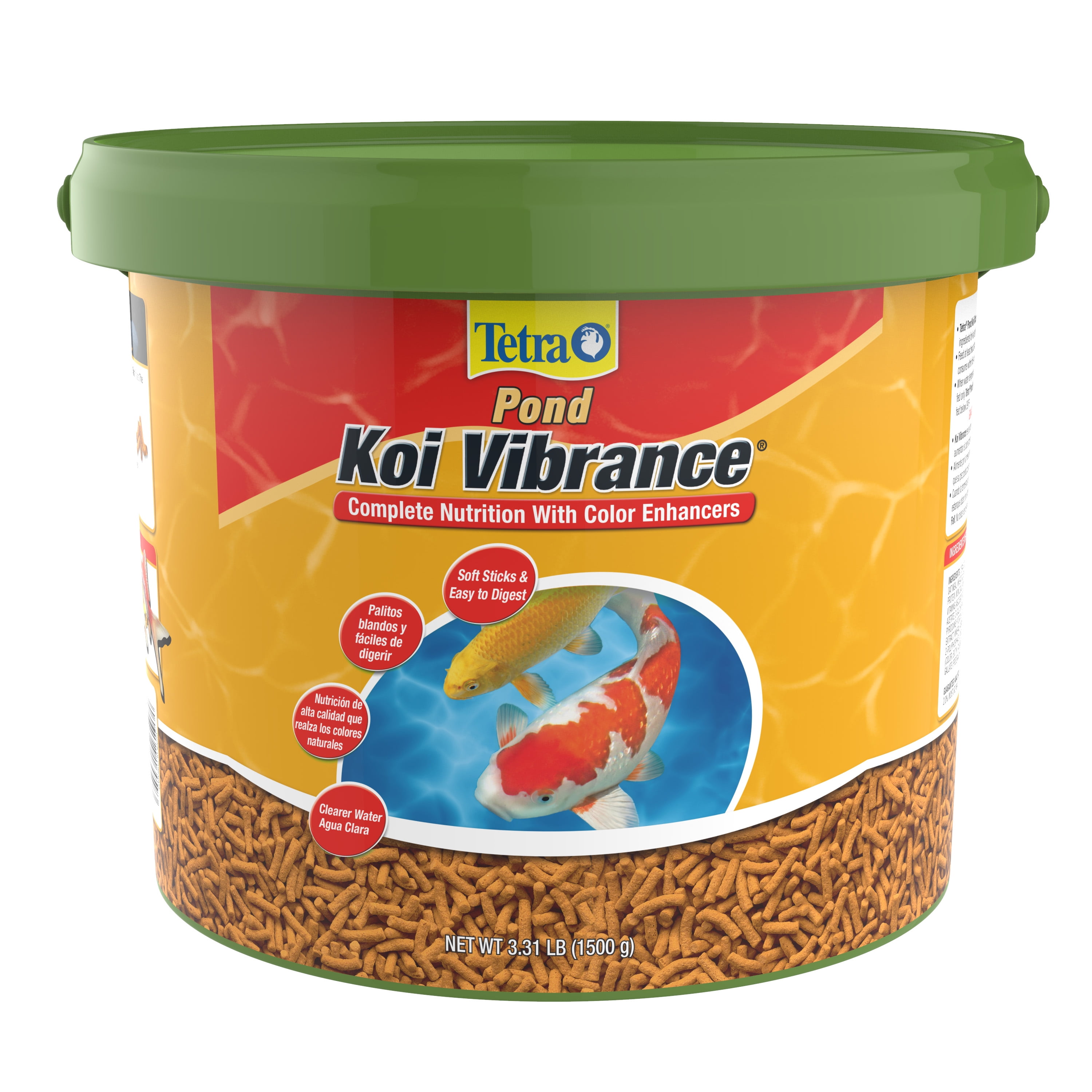 TetraPond Koi Vibrance Soft Sticks Floating Pond Fish Food, 3.31 lb