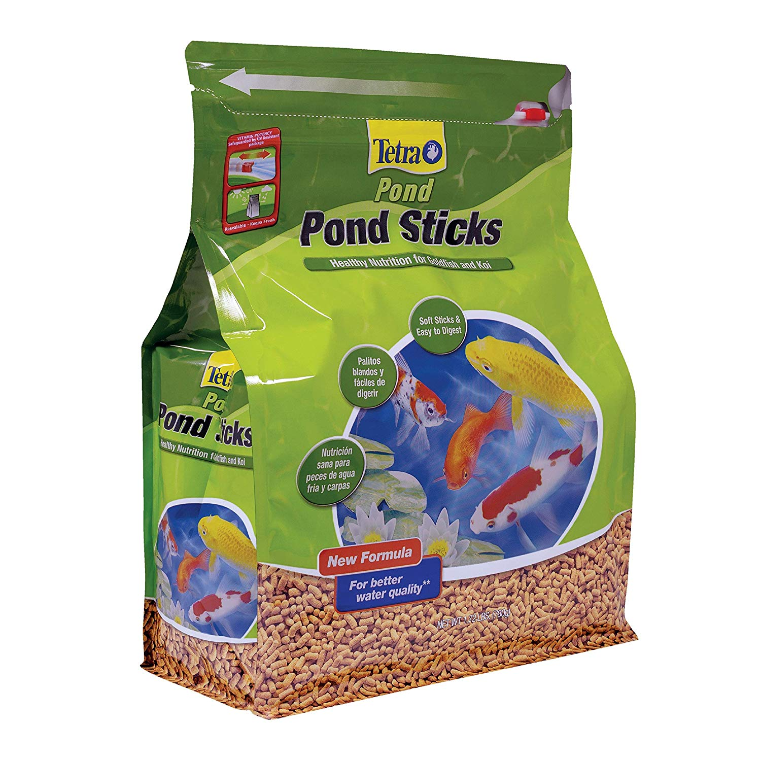 Tetra Pond Sticks Goldfish & Koi Fish Food, 3.53-oz jar