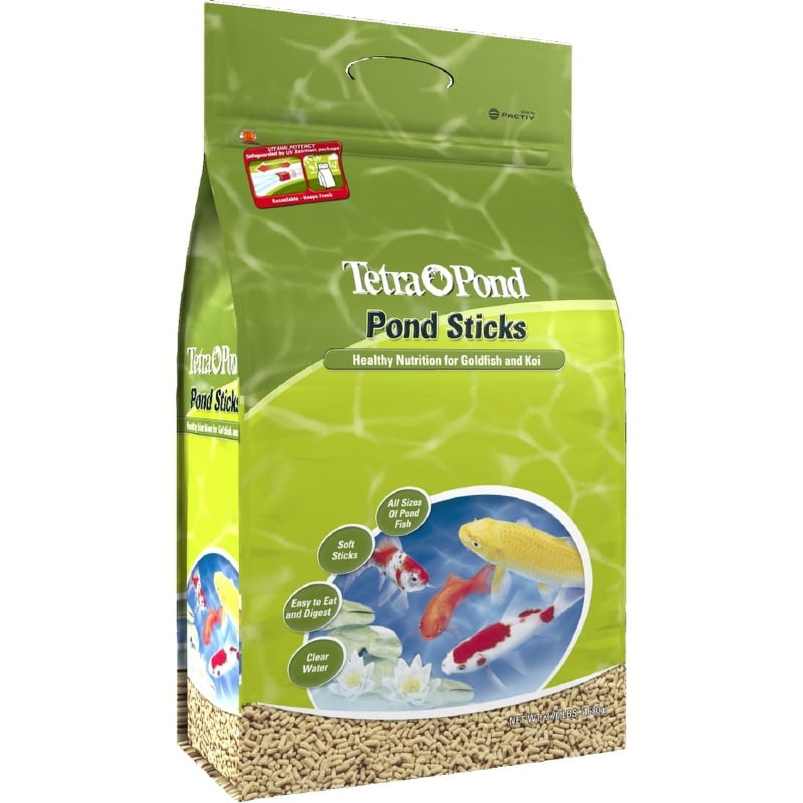 TetraPond Pond Sticks 3.7 Pounds, Pond Fish Food, for Goldfish and Koi