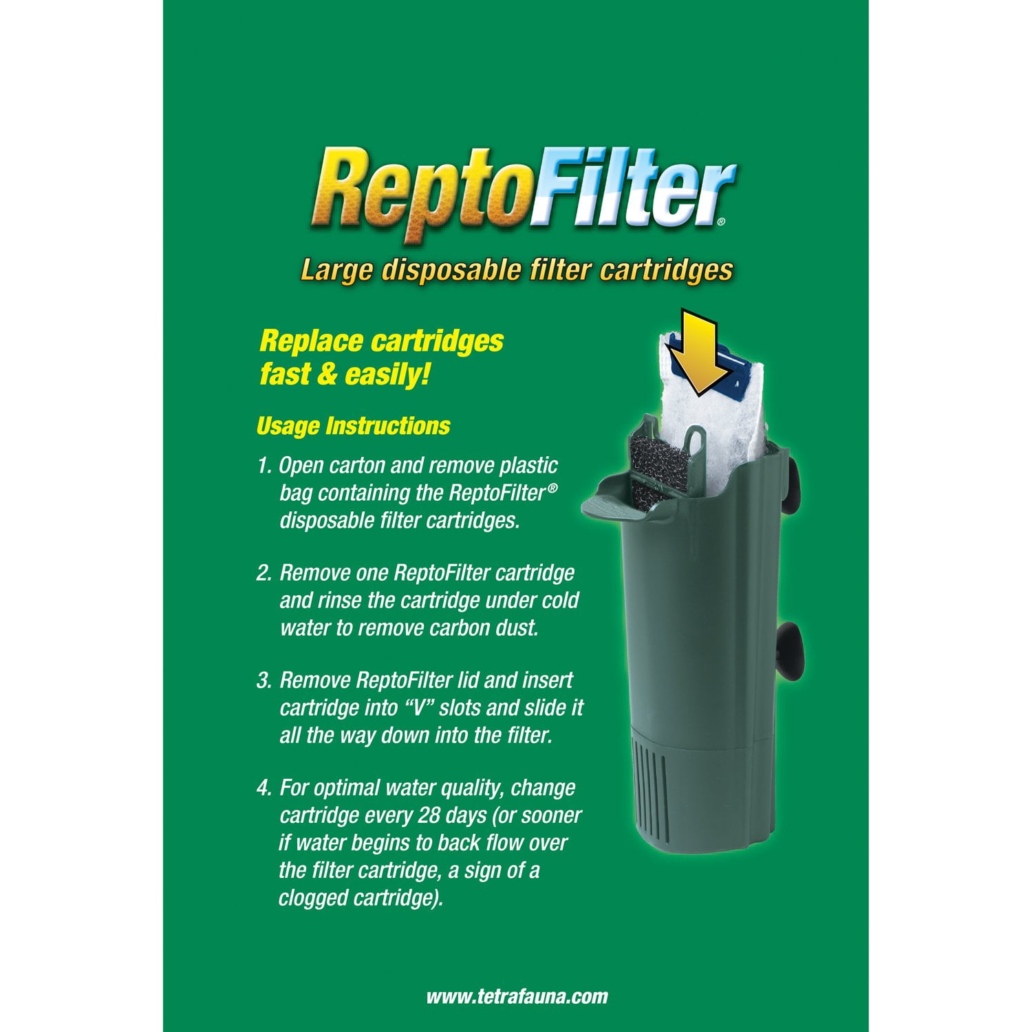 Large Disposable Reptile Filter Cartridges 3-Pack