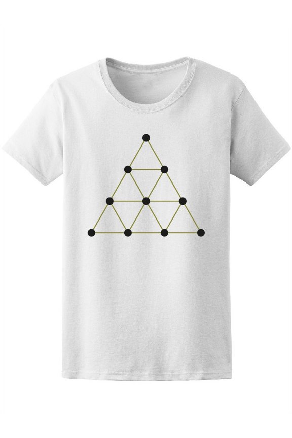 Tetraktys Triangle Symbol T-Shirt Women -Image by Shutterstock, Female XX-Large