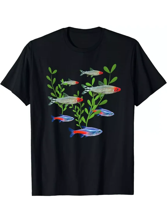 Tetras Aquarium Neon Tetras Rummy Nose Tetras Fish Gift Unisex T-Shirt