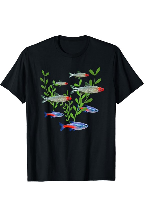 Tetras Aquarium Neon Tetras Rummy Nose Tetras Fish Gift Unisex T-Shirt
