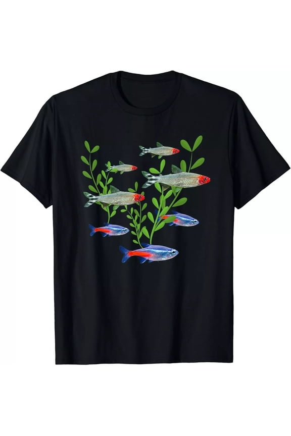 Tetras Aquarium Neon Tetras Rummy Nose Tetras Fish Unisex T-Shirt