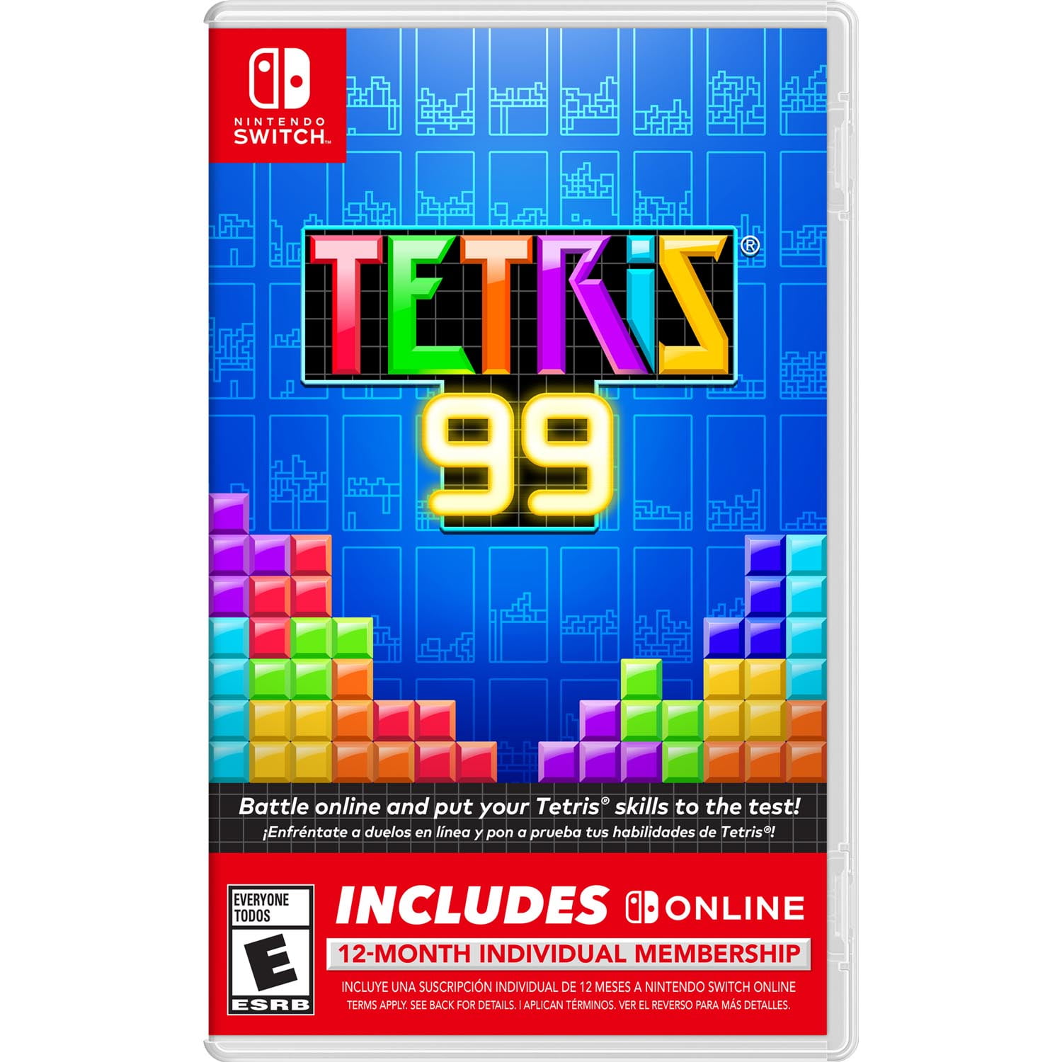 Tetris 99 + 12 Month Individual Membership, Nintendo Switch, [Physical], Walmart.com