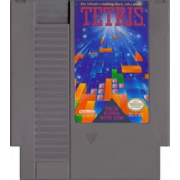 Restored Tetris Nintendo NES Physical/Nintendo Real-Time Strategy Video Game 2 Offline Players