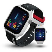 Tetris  My Play Watch   Retro Gaming Smartwatch with Selective Tech, Non-Connected, Built-in Tetris , Custom Watch Faces, Classic Arcade Sound, Heart Rate & Fitness Tracker, IP67 Water Resistant