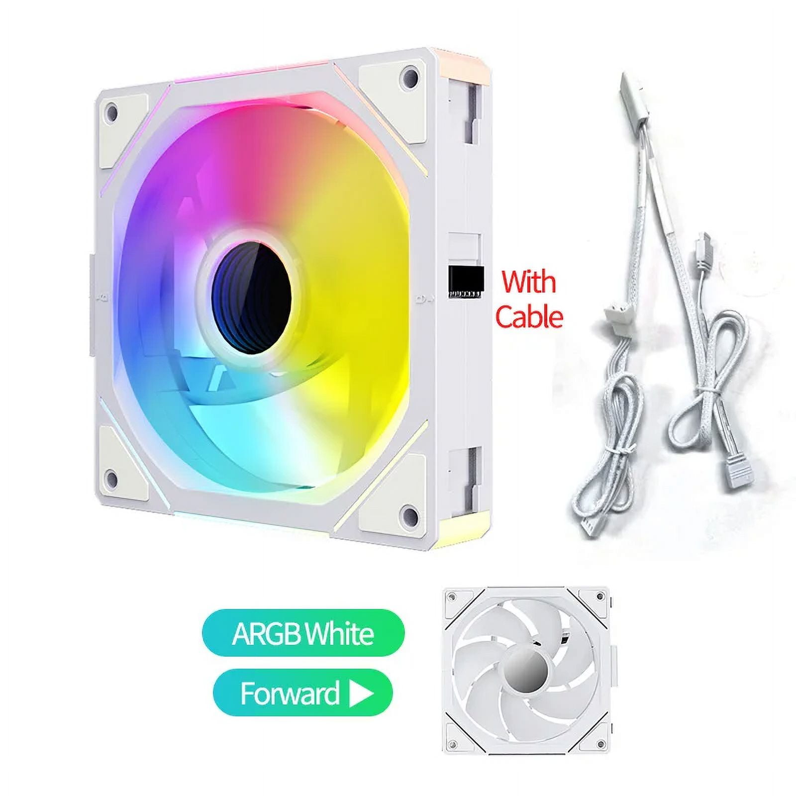 Teucer JM-1 PC Case Fan Mirror Cycle ARGB 120mm 12v/4Pin PWM