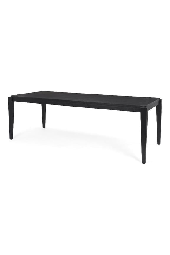 Teva Black Wood Rectangular 92" Dining Table