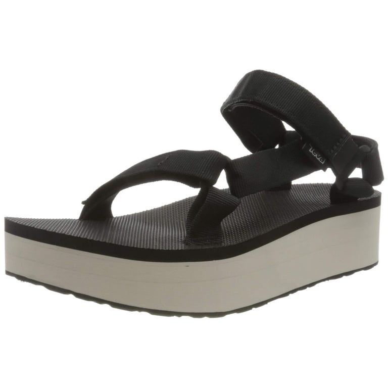 Teva Flatform Universal Sandal Black Tan 7 Walmart