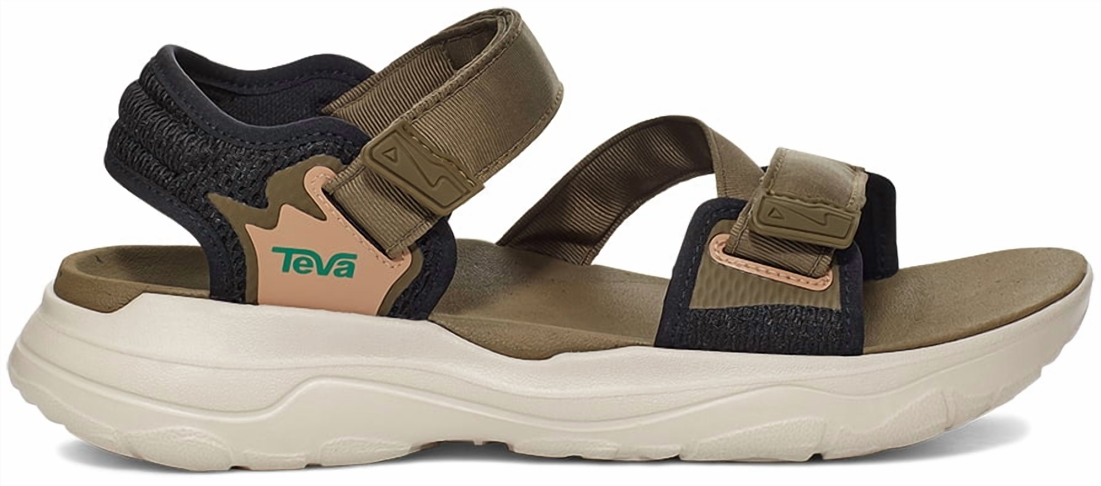 NEW TEVA men\'s zymic sandal in dark olive/teal green Teva M Zymic Dark Olive Teal Green Men Casual Sports Sandals  main image 3