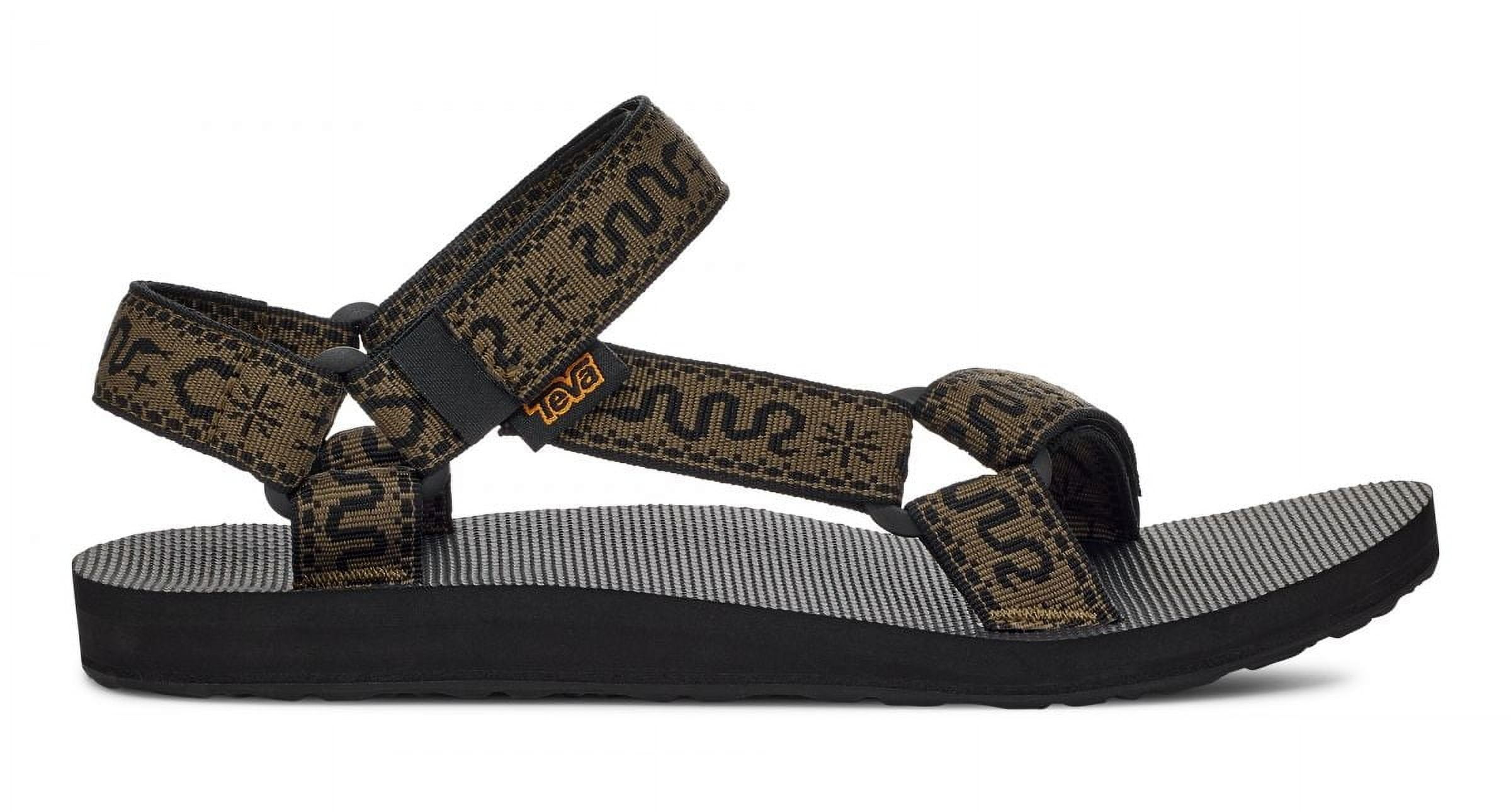 Teva Olive and Black Sandals Teva Original Universal Sandal - Etching Dark Olive - BUNKER main image 3