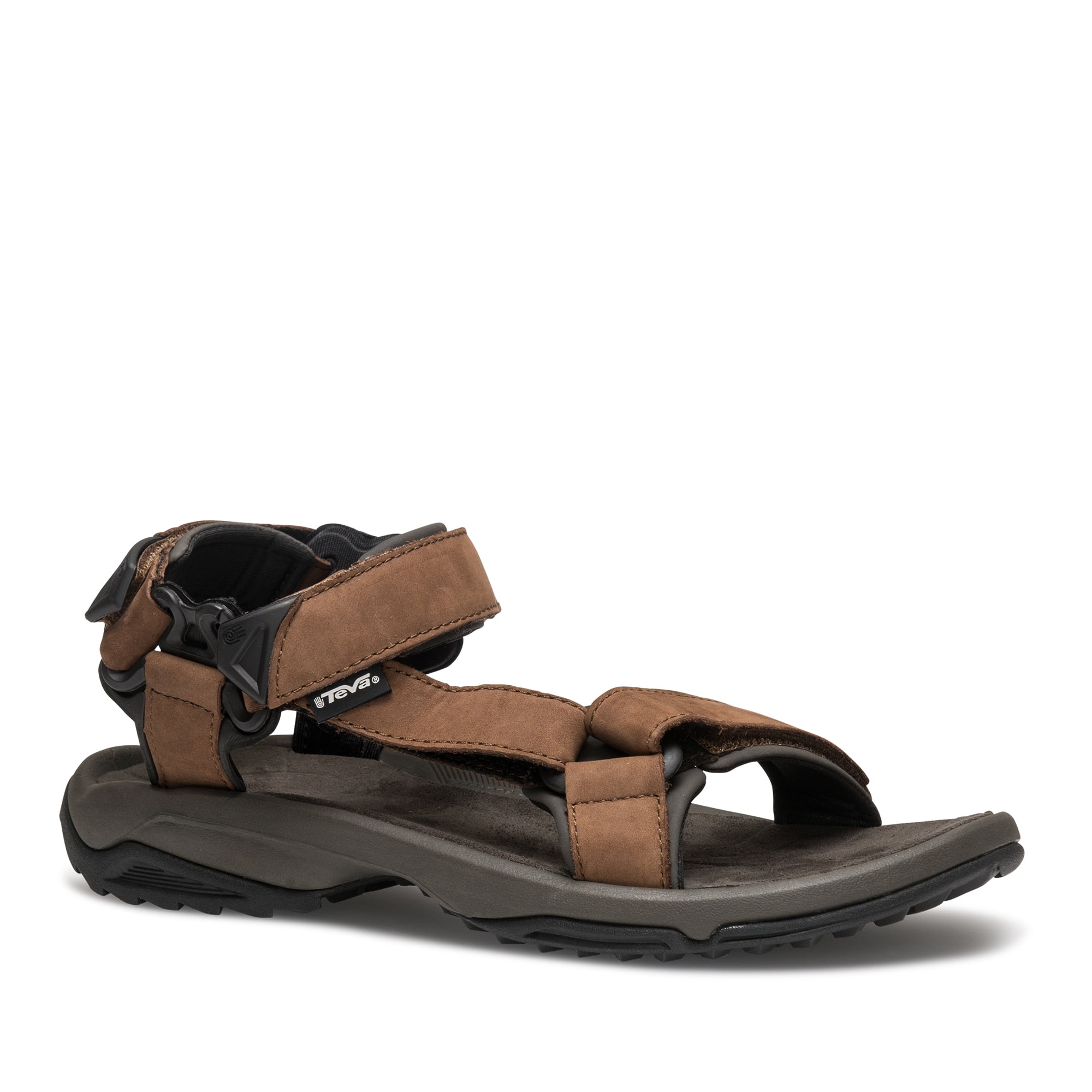 Teva Mens Walk And Hike Leather Sandals Terra Fl Lite brown Walmart