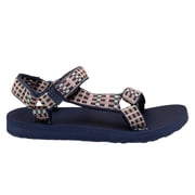 Teva Original Universal Womens Adjustable Sandals Size 9 Modern Check Crown Blue