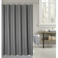 thumbnail image 1 of Teva Solid Waffle Shower Curtain Charcoal, 1 of 4