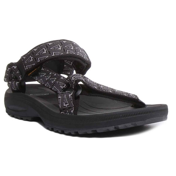 Teva Winsted Men's Strappy Lightweight Sandal In Black Size 8