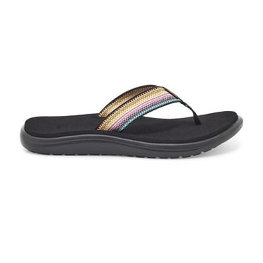 Teva Women's Voya Flip Sandal Antiguous Black Multi - 1019040-ABML  ANTIGUOUS BLACK MULTI