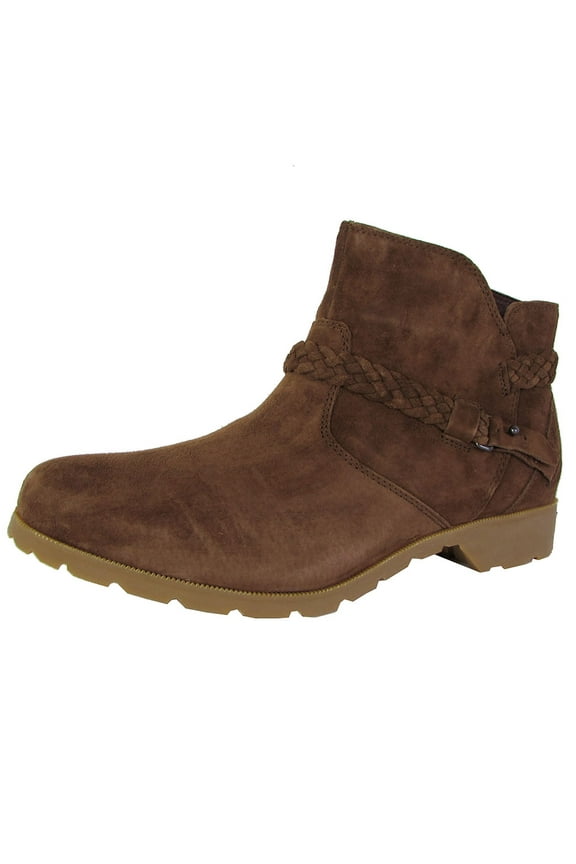 Womens Delavina Ankle - Suede Ankle Bootie Shoes, Bison, US 5