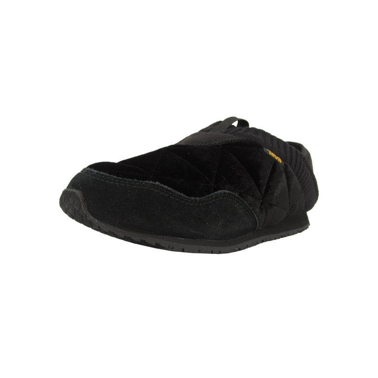 Teva Womens Ember Moc Velvet Slipper Sneaker Shoes, Black, US 11
