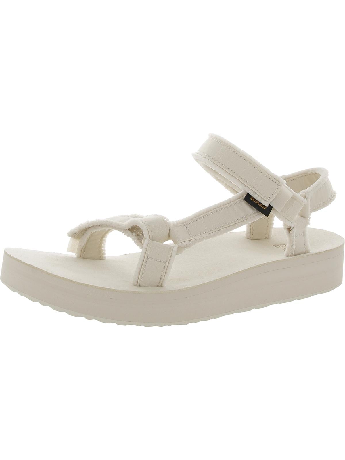 Teva Womens Fringe Strappy Platform Sandals