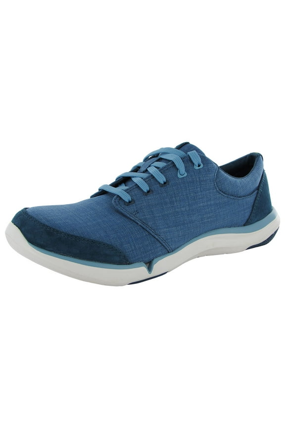 Womens Wander Lace Suede and Canvas Sneaker Shoes, Legion Blue, US 6.5
