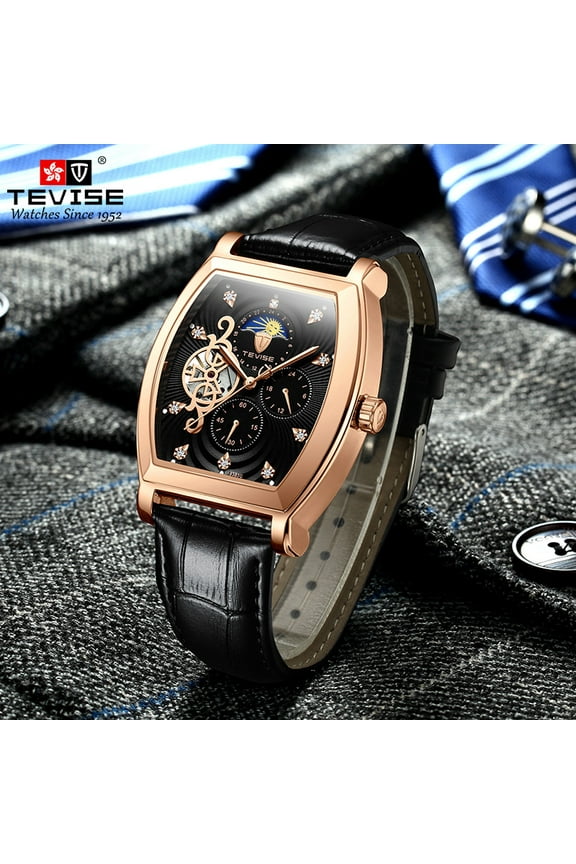 Top Automatic Self-winding Watch Men Tourbillon Men's Mechanical Watches Skeleton Male Sport Wristwatch Relogio Masculino 8383C