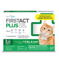 thumbnail image 1 of TevraPet FirstAct Plus Flea and Tick Prevention for Cats over 1.5 lbs, 3 Monthly Treatments, 1 of 8