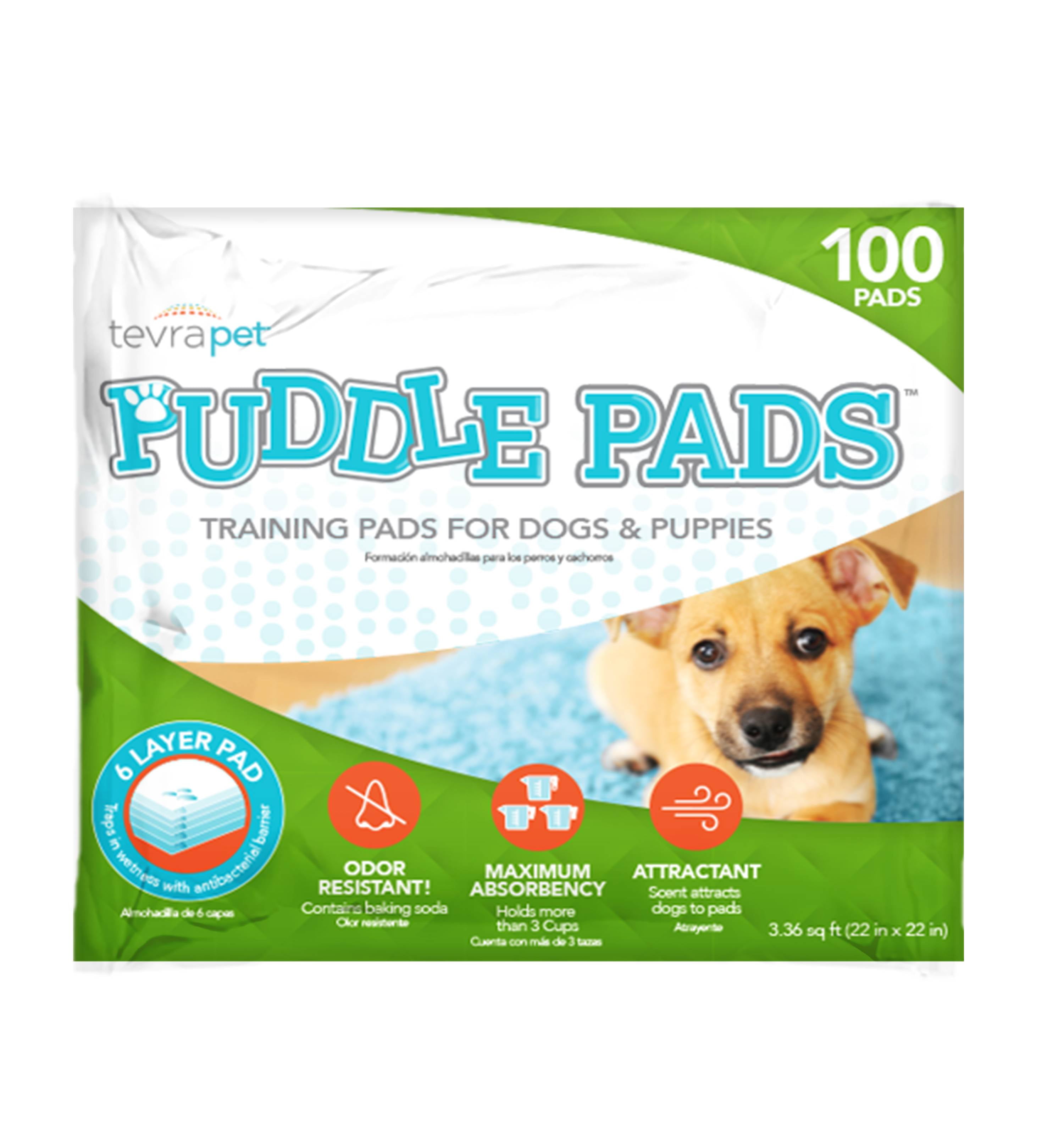 TevraPet Puddle Pads, 100 Pads