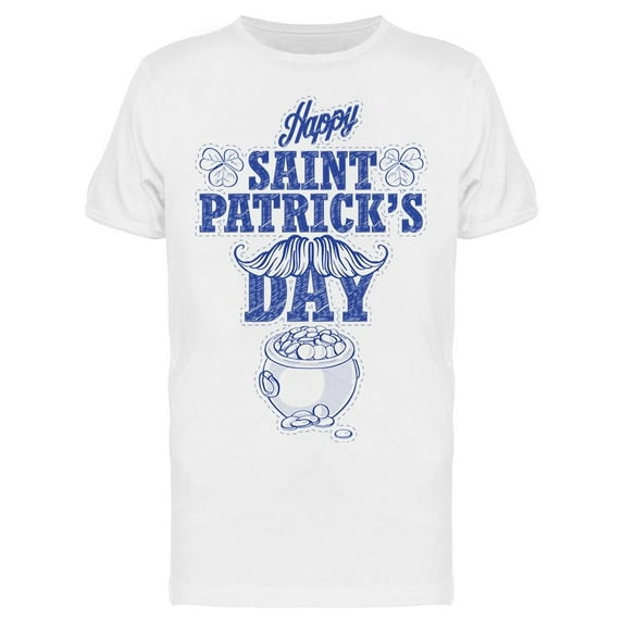 Tex: Happy Saint Patrick's Day T-Shirt Men -Image by Shutterstock, Male XX-Large