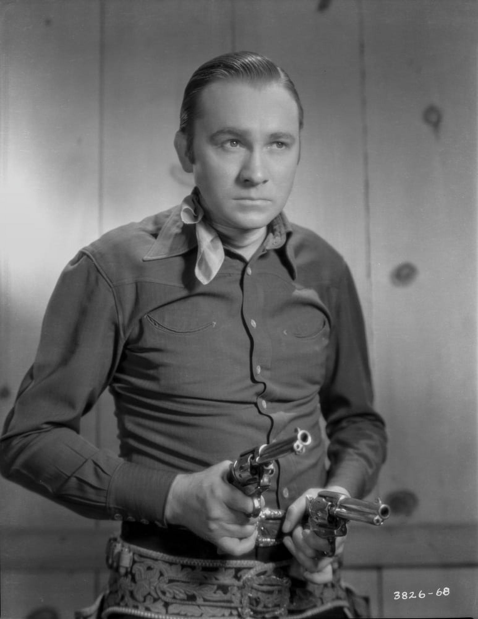 Tex Ritter aiming revolvers Photo Print (24 x 30) - Walmart.com