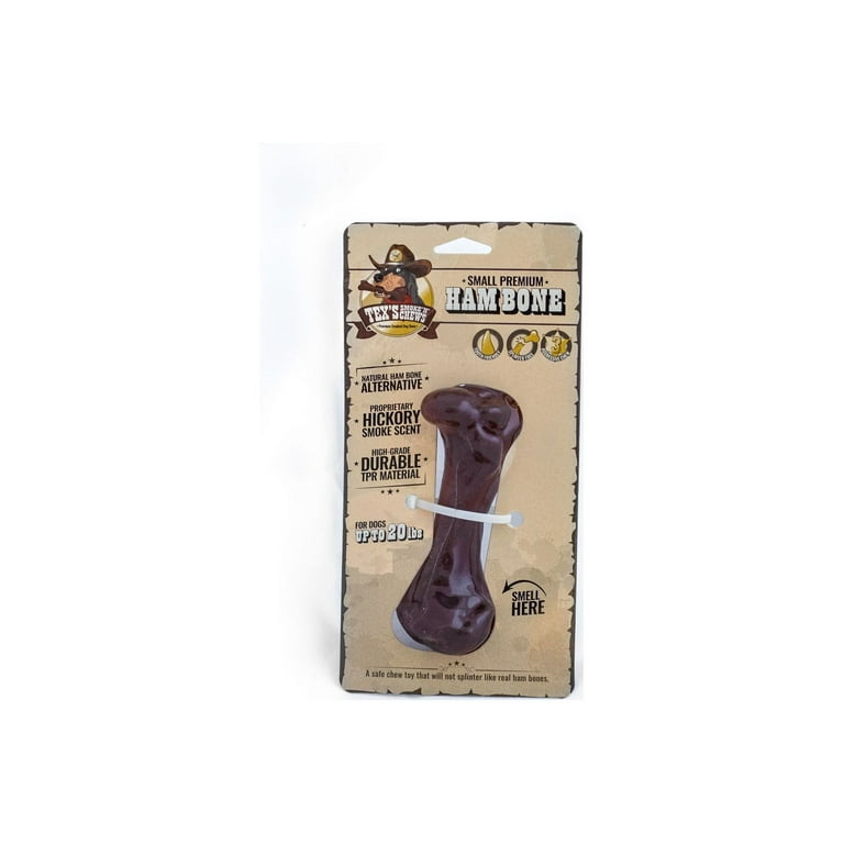 Tex s Smoke n Chews Small Premium Ham Bone Chew Toy