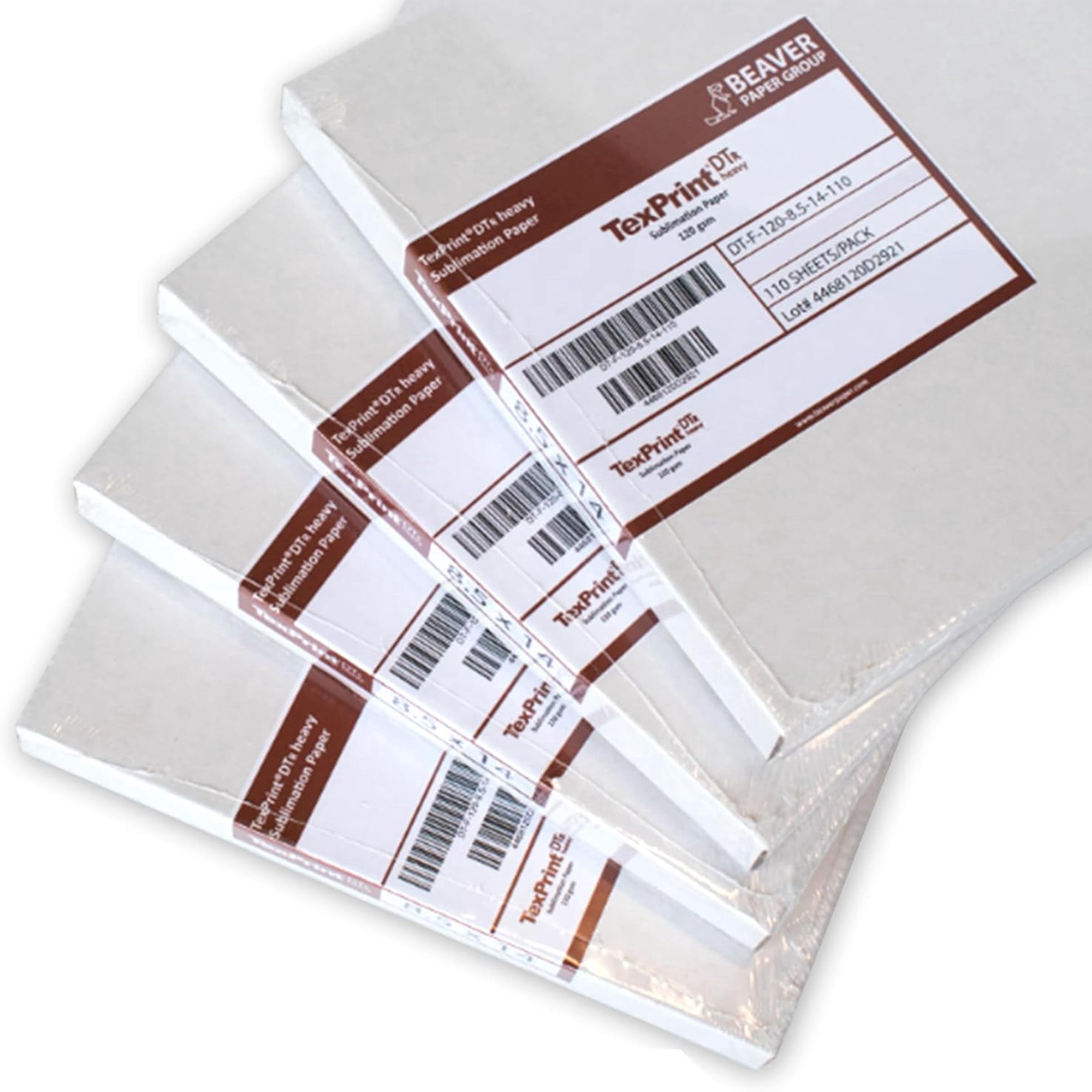 TexPrint DT Heavy for Ricoh and Virtuoso All-Purpose High Release Sublimation Transfer for Dye Sublimation, SawGrass Approved Sublimation Paper 110 Sheets (13" x 19")