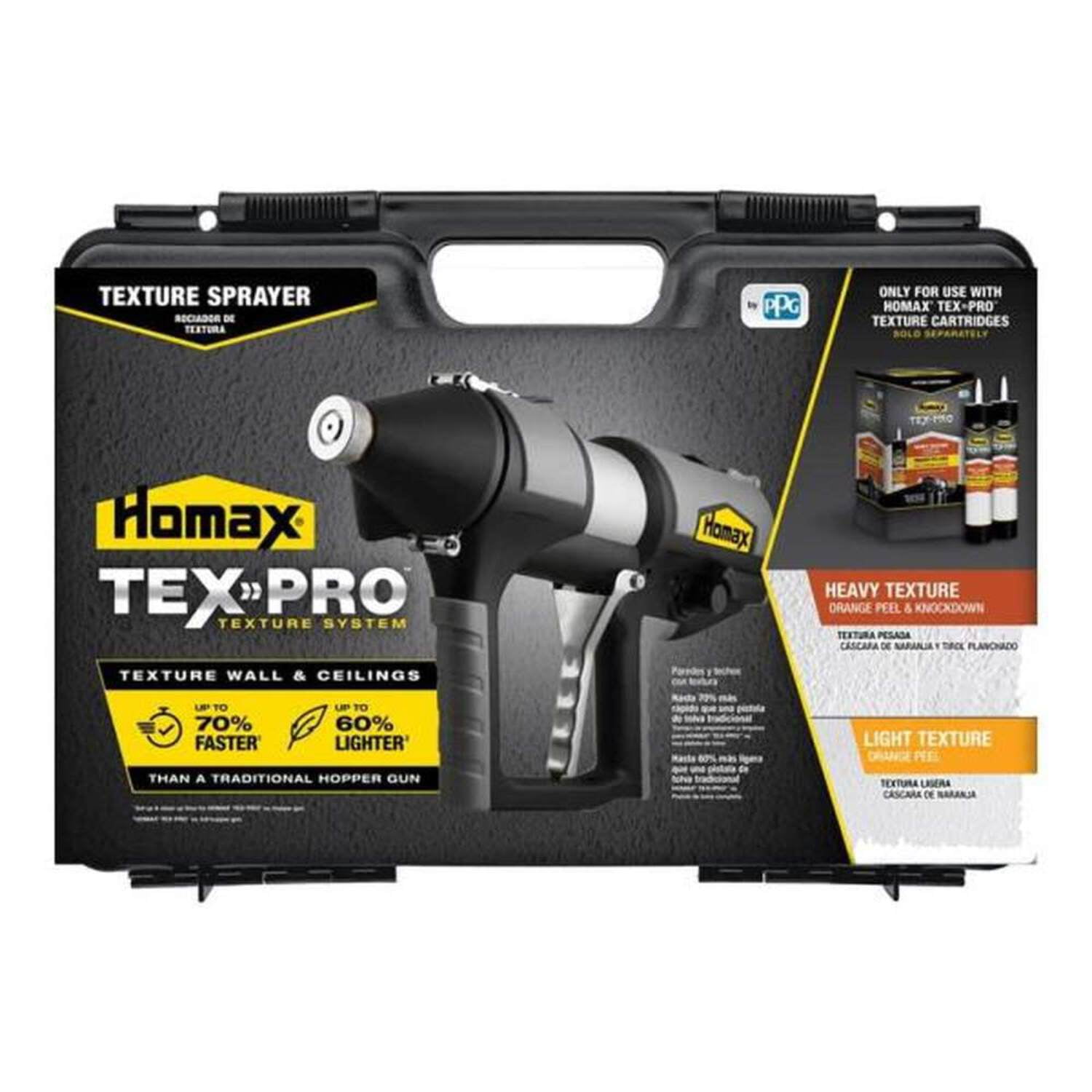 TexPro Texture System Sprayer with Durable Carry Case - Walmart.com