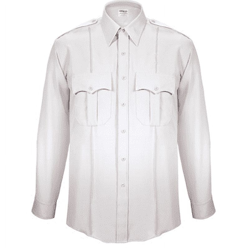 TexTrop Men Stretch L/S Dress Uniform Shirt