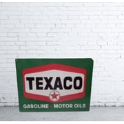 Texaco Gasoline green Pure Porcelain Enamel Heavy Metal Sign 28x20 Inches