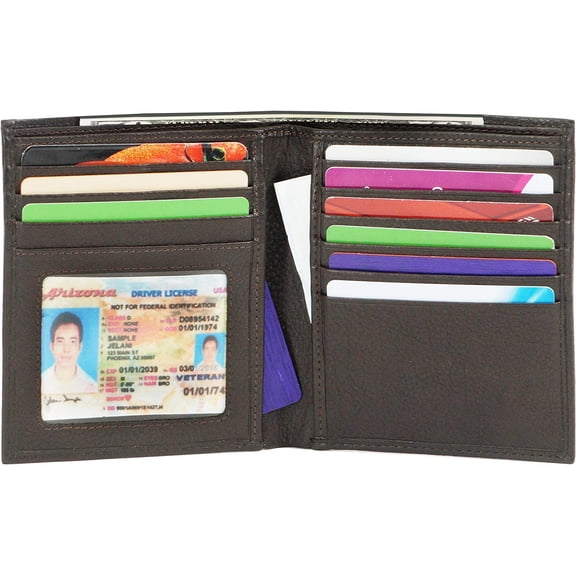 Texan Bull Euro Style Leather Wallets | Bifold Hipster | Credit Card Holders