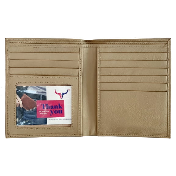 Texan Bull Euro Style Leather Wallets | Bifold Hipster | Credit Card Holders