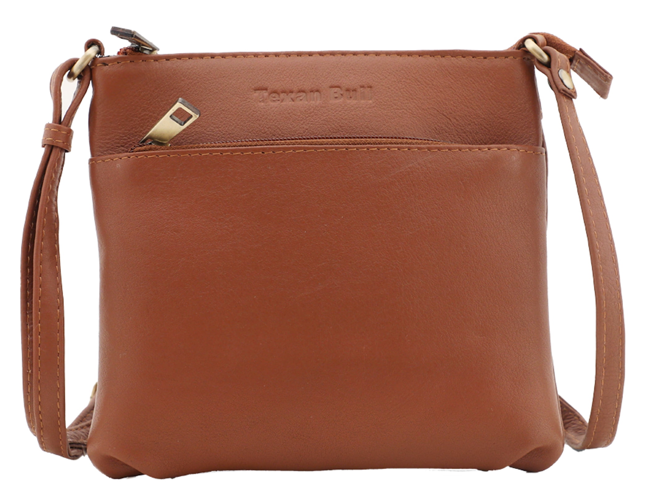 Texan Bull Leather Crossbody Bags For Women-Adjustable Shoulder Strap Women Purses Travel Handbags