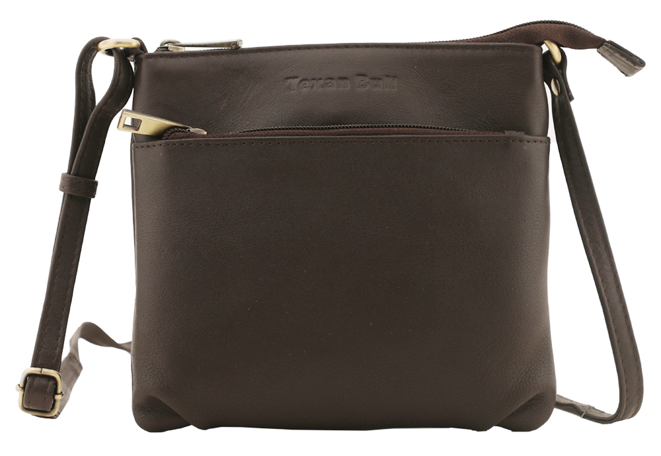 Texan Bull Leather Crossbody Bags for Women-Adjustable Shoulder Strap Women Purses Travel Handbags by Texan Bull