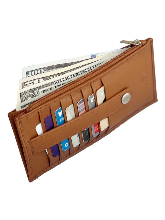 RFID Blocking Slim Thin Long Credit Card Holder Wallet for Women