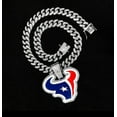 thumbnail image 1 of Texans 24-Inch Gem Chain Necklace - Silver Finish - Houston Fan Jewelry for Game Day & Gifts, 1 of 4