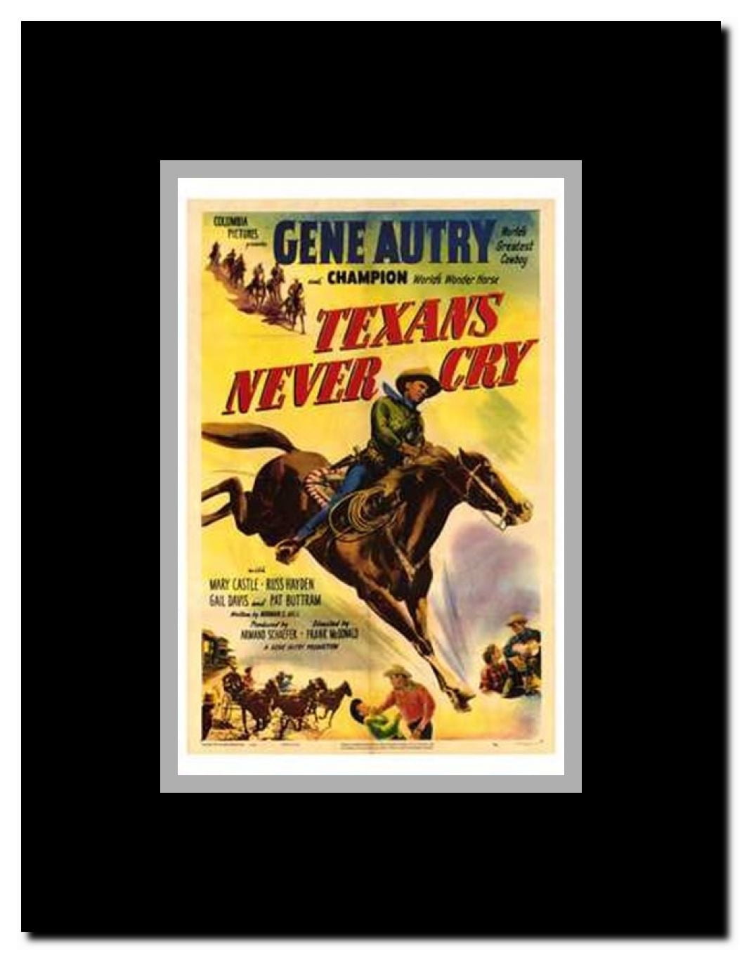 Texans Never Cry Framed Movie Poster
