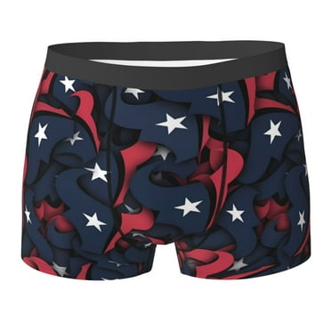 Texans Team Men's Boxer Briefs Elastic flat corner pants Comfortable underwear