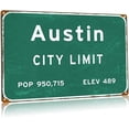 thumbnail image 1 of Texas 114 Airport Metal Tin Signs West Dfw Airport Direction Signs Vintage Street Highway Direction Signs Home Garage Bar Cafe Wall Decor 12x16 Inches, 1 of 5