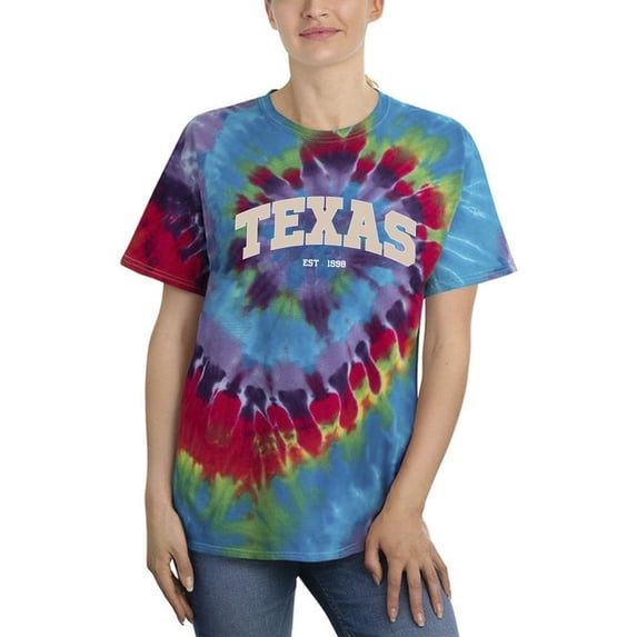Texas 1998 Banner Tie Dye Spiral Women -Image by Shutterstock, Female x-Large