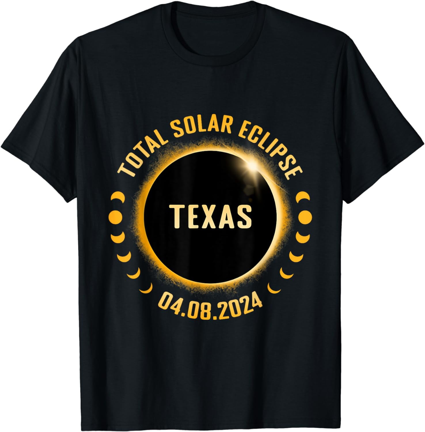 Texas 2024 Total Solar Eclipse TShirt XL