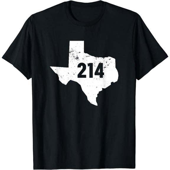 Texas 214 Area Code T-Shirt